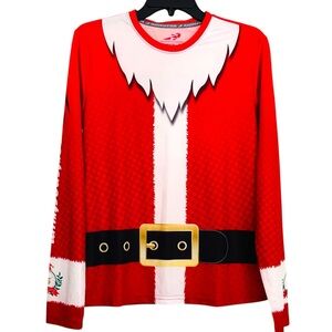 Headsweat’s Gear Long Sleeve Santa Performance Polyester Tee Eventure Fabric NEW